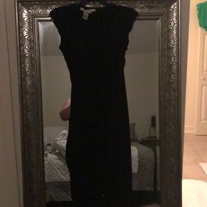 Black wrap around dress